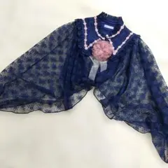 アクシーズカワイイ　ネイビー フリル付きボレロのサムネイル