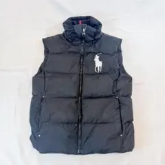 POLO RALPH LAUREN ポロ ダウンベスト 黒 M ビッグポニ