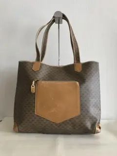 セリーヌ CELINE PVC レザー トートバッグ アナグラム ベージュ - メルカリ