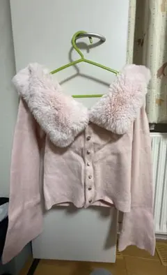 NICE CLAUP オフショルダーニット　ピンク　地雷系　量産型