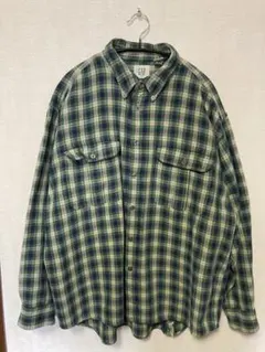 90s OLD GAP オールドギャップ ヘビーネルシャツ ボタンダウン