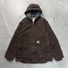 希少■カーハート【M】00s トラディショナルジャケット ダック フード 雰囲気
