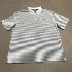 Greg Norman スポーツウェア　半袖ポロシャツ　ゴルフ　ボーダー　Mのサムネイル