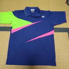 バドミントン ポロシャツ ネイビー/グリーン/ピンク