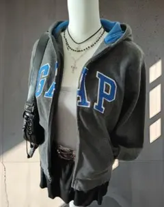 ジップパーカー y2k パーカー