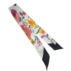 良品】GUCCI GG総柄 シルク ネックボウ スカーフ リング付 - メルカリ