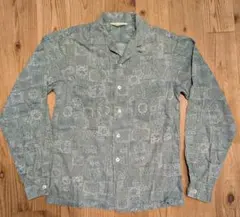 美品 60s〜70s Dutchmaid 総柄 オープンカラーシャツ
