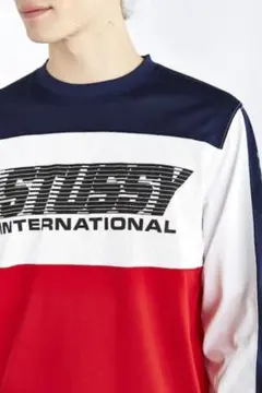 STUSSY BMXメッシュロンT トリコロール サイズM