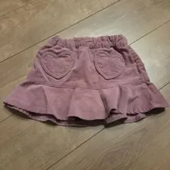 プティマイン　ハートポケットスカパン　80 ピンク