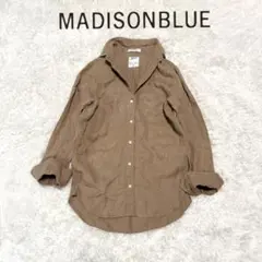 MADISONBLUE モカベージュ マダムシャツ　100%リネンのサムネイル