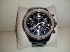 CHANEL 純正ダイヤベゼル J12 クロノグラフ41mm 極美品のサムネイル