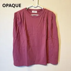 OPAQUE.CLIP パープル ノースリーブ Tシャツ