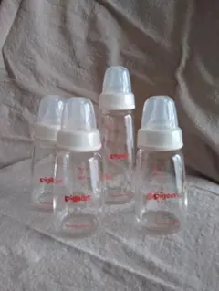 pigeon 哺乳瓶 耐熱ガラス4本セット 120ml×３本、 240ml×１本