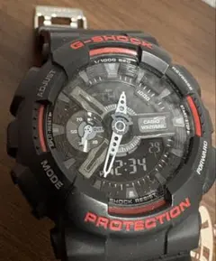 CASIO Baby-G 腕時計 アナデジ レッド ブラック 防水 ベイビー - メルカリ