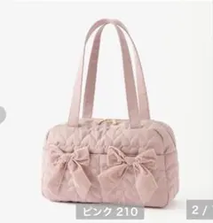 青木美沙子　ボストンバッグ　ピンク　リボン　しまむら　ハート　ロリータ　新品のサムネイル