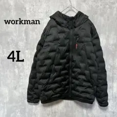美品　ワークマン エアロストレッチアルティメットフーデットパーカー黒 4L大きめのサムネイル