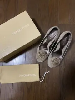 SALE‼️セルジオロッシ•sergjorossiのファー付オープントゥパンプス！