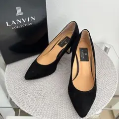 LANVIN COLLECTION スエードパンプス ブラックのサムネイル