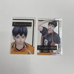 ハイキュー　箔押しクリアカード コレクション　影山飛雄　2種