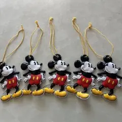 5月限定特価 ミッキーマウス キーホルダー 昭和レトロ 5個セット新品