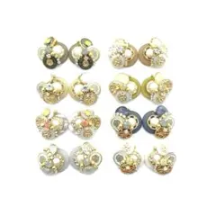 特別セール品❤優しいニュアンスカラーのペアカボション❤