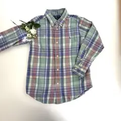 ラルフローレン　チェック柄⭐︎★長袖シャツ 140cm コットン