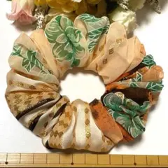 ハンドメイドシュシュM-4297♡花柄ジョーゼット♡ - メルカリ