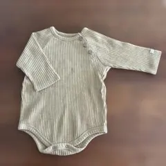【70cm】ベビー ロンパース リブ 長袖のサムネイル