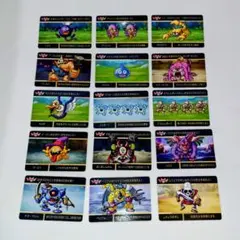 バンダイ カードダス ドラゴンクエストⅠ & Ⅱ ノーマルカード15種コンプ