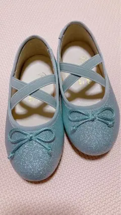 Petit main シルバー バレエシューズ 15cm