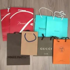高級ブランド 紙袋セット 8点