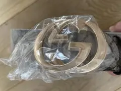 GUCCI レザーベルト GGロゴ