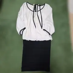 ESPRITMUR ホワイト・ブラック ワンピース