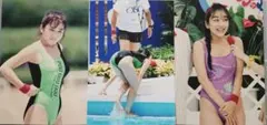 ⑦西田ひかる水泳大会水着写真Lサイズ17枚