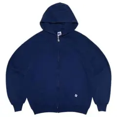 RUSSELL ATHLETIC USA製フルジップスウェットパーカー ネイビー