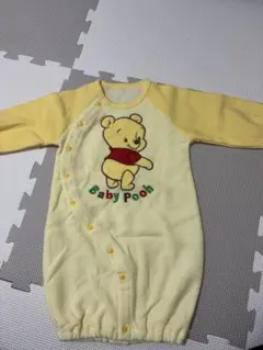 くまのプーさん フリースロンパース 50〜60cm 新生児 ベビー服 ディズニー