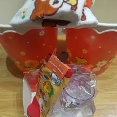 マイメロディ含未使用ダストボックス2点＆フェイスタオル＆カップ＆靴下含6点セット