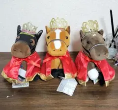 競馬 アイドルホースぬいぐるみ 10周年記念3頭セット - メルカリ