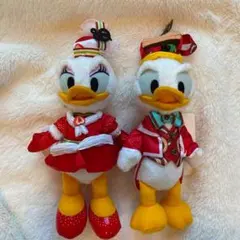 ディズニーシー　ドナルド　デイジー　ぬいぐるみバッジ