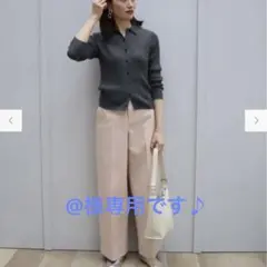 @様専用♡ユニクロ　メリノリブポロカーディガン　M