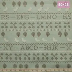 ❤️ダイワボウJUNKO MATSUDAクロスステッチボーダーサックスベージュ