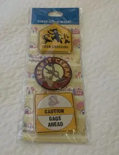 ディズニー　缶バッチ　ドナルド　レトロ