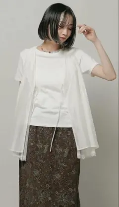 レーストリムリバーシブルベスト　ニコアンド