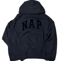 GAP NAP ロゴ パーカー ブラック