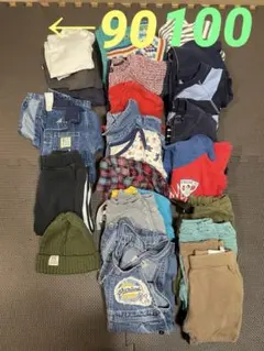 男の子　90cm 100cm 秋冬　まとめ売り23点