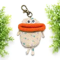 ハンドメイド　パクパクモンスター【しおらしもんた】キーホルダー　編みぐるみのサムネイル