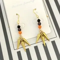 ハロウィン ゴールド スタッド ピアス イヤリング