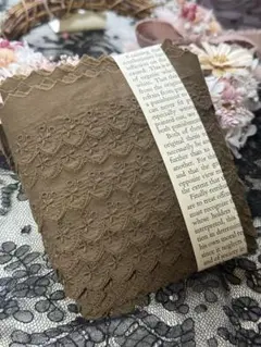 L50 コットンレース　チョコレート② 12.7m