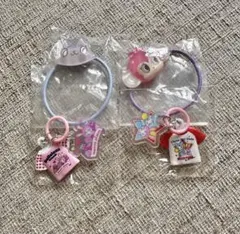 【新品未開封】ナルミヤキャラクターズ　めじるし&ヘアゴム　4点セット