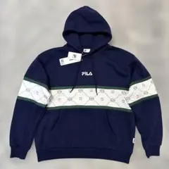 ★新品★ FIRA フィラ 裏起毛 パーカー ネイビー レディース M〜Lサイズ